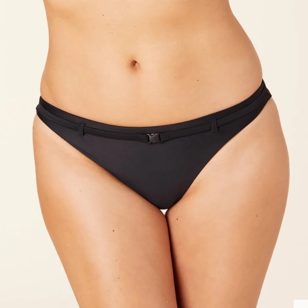 NWT - Andie Riviera Bottom in Eco Nylon - Large - Black